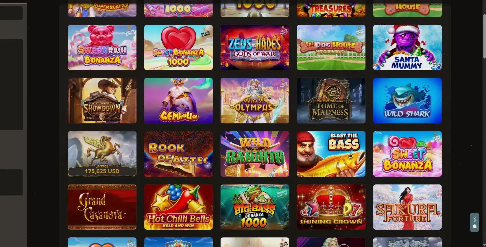 Vulkan Maximum casino интерфейс слотов